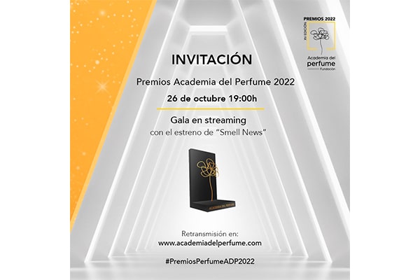 Invitación Gala en Streaming Premios Academia del Perfume 2022