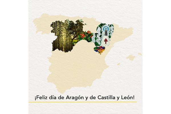¡Feliz Día de Aragón y de Castilla y León!